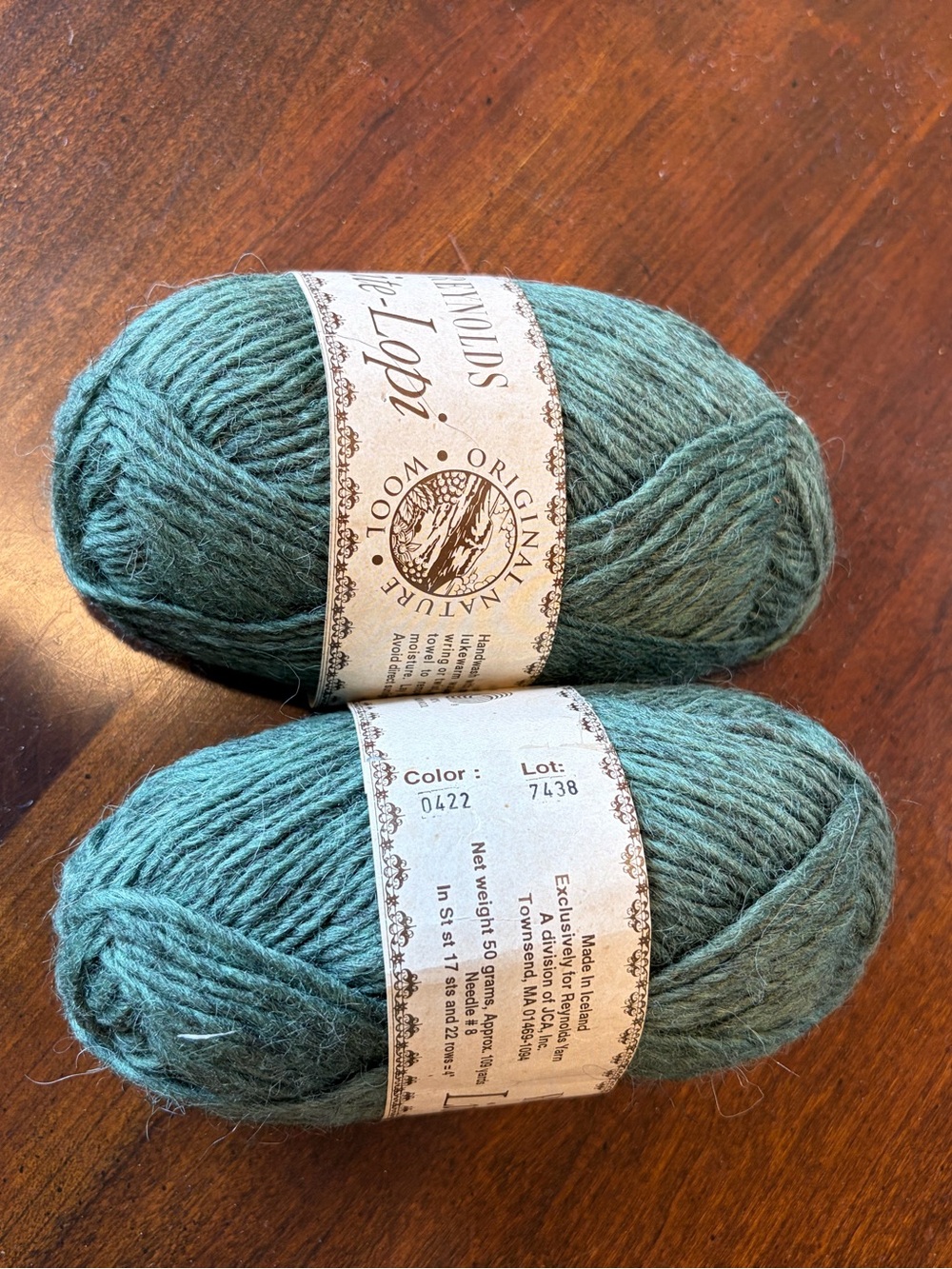 Reynolds Lite-Lopi Icelandic 100% Wool Yarn - Green